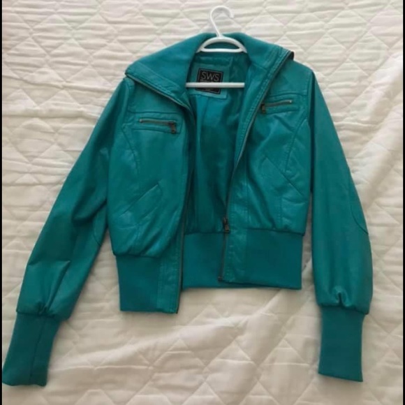 Light blue Elbow patch jacket - Picture 1 of 4